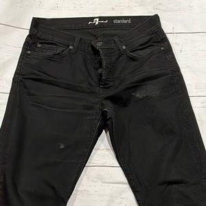 7 for all mankind mens standard black jeans